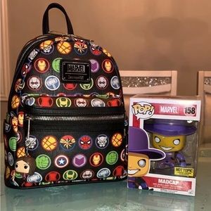 Loungefly Marvel Avengers Icon Japan LE backpack 4pc bundle